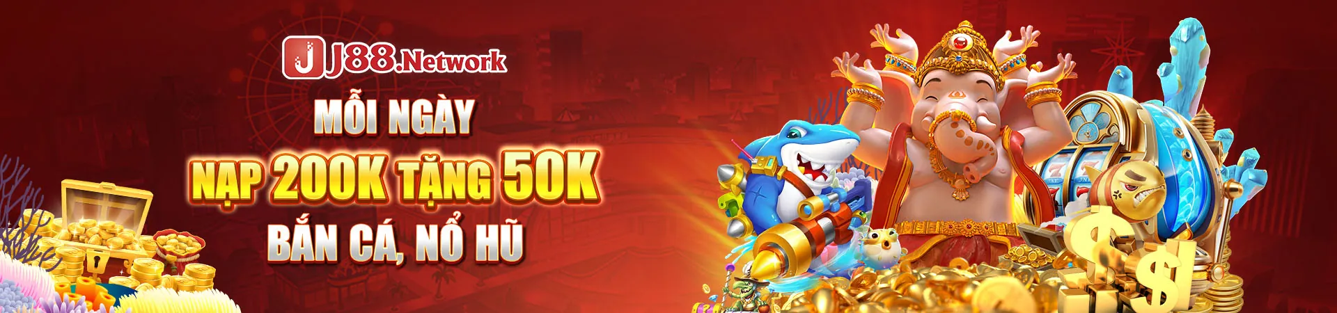 Hình ảnh chính Nổ Hũ Open88 với biểu tượng jackpot và các máy slot sáng rực rỡ, thu hút người chơi.